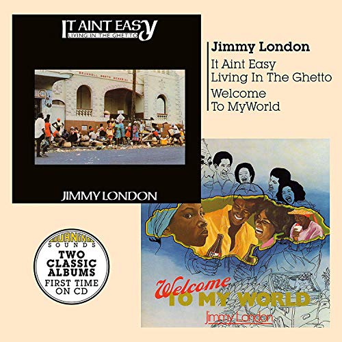 "CD cover featuring two Jimmy London album artworks on a beige background."