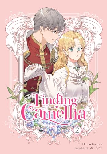 Manga cover: two characters, a man and woman, with ornate floral design.