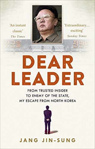 Book cover featuring a portrait of Kim Jong-il and a small silhouette of a man.