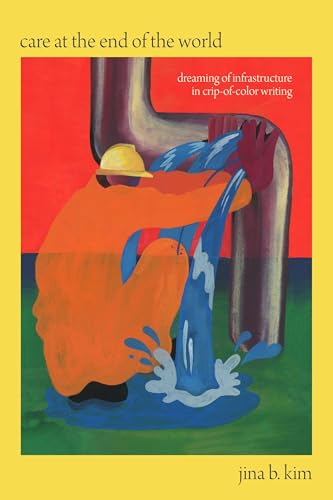 Book cover: orange figure tending to a leaking purple pipe.