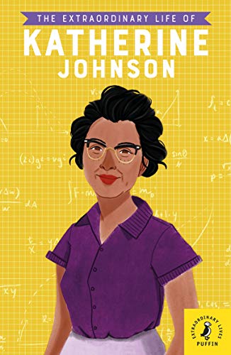 Book cover featuring a portrait of Katherine Johnson with mathematical equations.