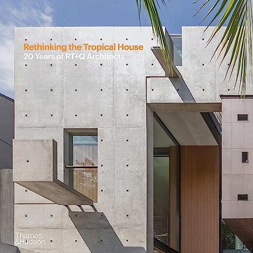 Book cover featuring a modern concrete house with palm fronds.
