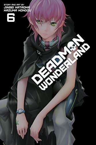 Manga cover: pink-haired character in dark clothing, "Deadman Wonderland" text.