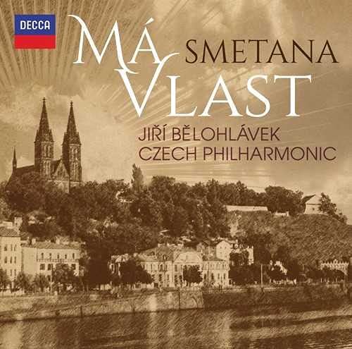 CD cover for Smetana’s “Má Vlast” featuring a castle and townscape.