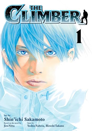 Cover of manga “The Climber, Vol. 1” featuring a young man with blue hair.