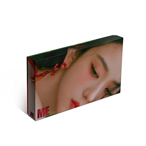 Jisoo's "Me" album CD case with a close-up portrait of the artist.