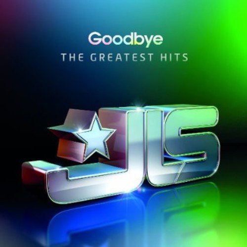 JLS "Goodbye" greatest hits album cover with metallic lettering and star.