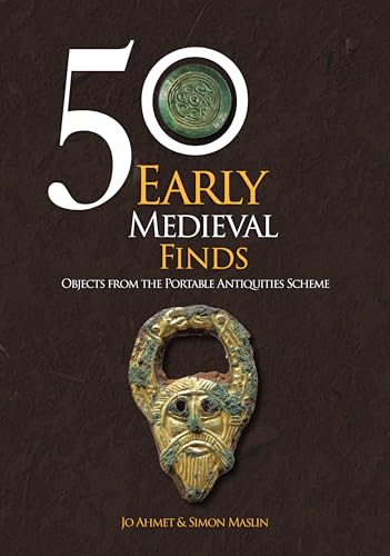 Book cover featuring early medieval artifacts, including a brooch and coin.
