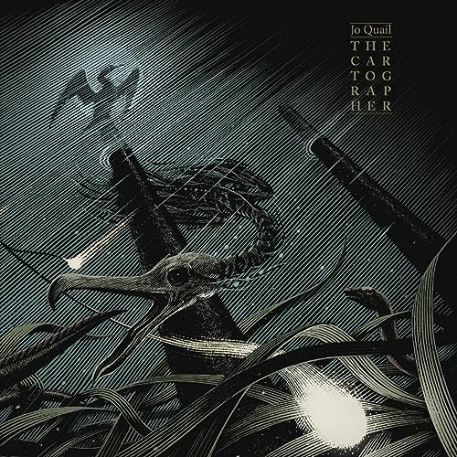 CD cover art: dark illustration of a bird skull, reeds, and water.