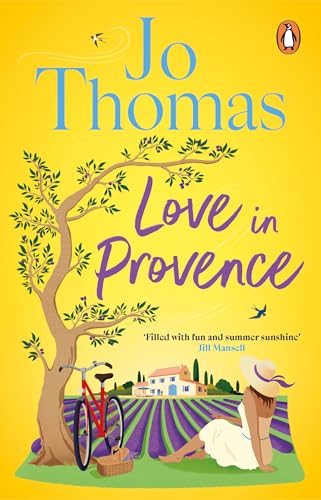 Book cover: “Love in Provence” with lavender fields, a tree, and figures.