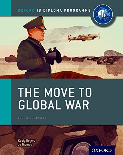 "Book cover with soldier illustration, tanks, and airplane, titled 'The Move to Global War'."