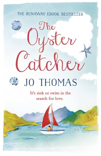 Book cover: “The Oyster Catcher” with a sailboat and coastal scene.