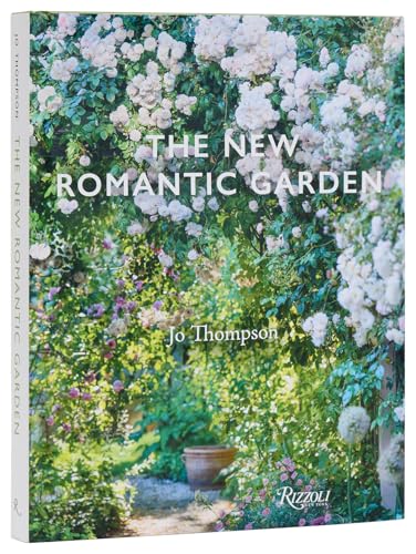 Book cover featuring lush, overgrown white roses and green foliage.