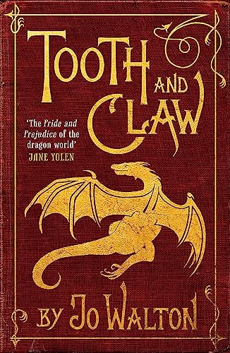 Book cover with gold dragon illustration, title, and author name on a dark red background.
