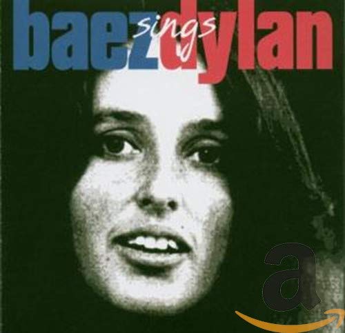 CD cover: Joan Baez portrait with bold "baez sings dylan" text.