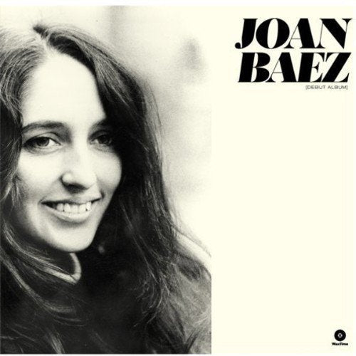Black and white album cover featuring a portrait of Joan Baez.