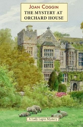 Watercolor painting of a stone manor house with sheep grazing in the foreground.
