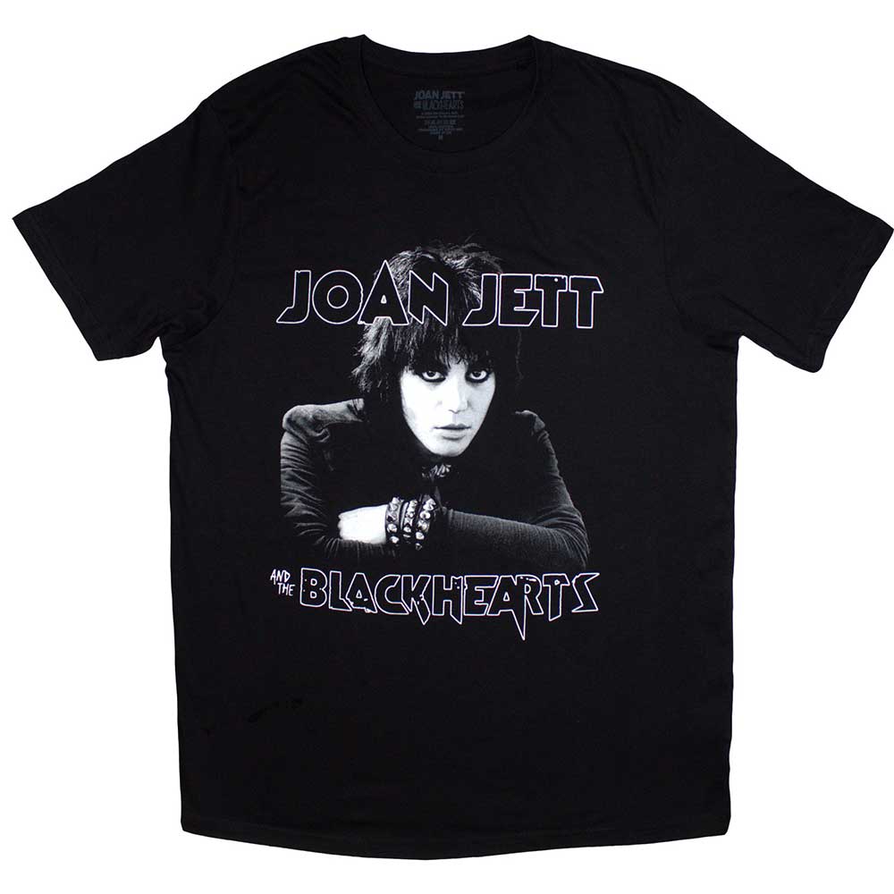 Medium unisex t-shirt featuring a photo of Joan Jett and The Blackhearts.