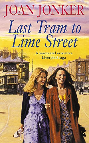 Book cover: two women walking beside a vintage Liverpool tram.