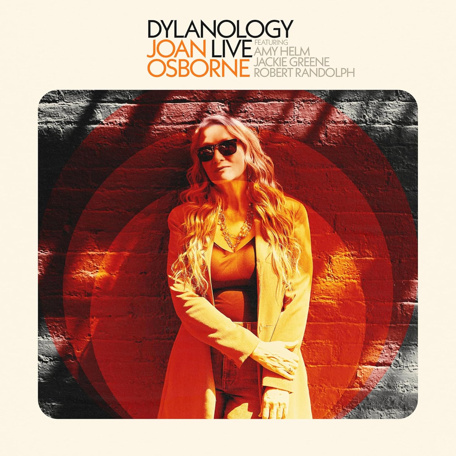 Album cover of Joan Osborne's Dylanology Live featuring a woman in sunglasses and blazer.