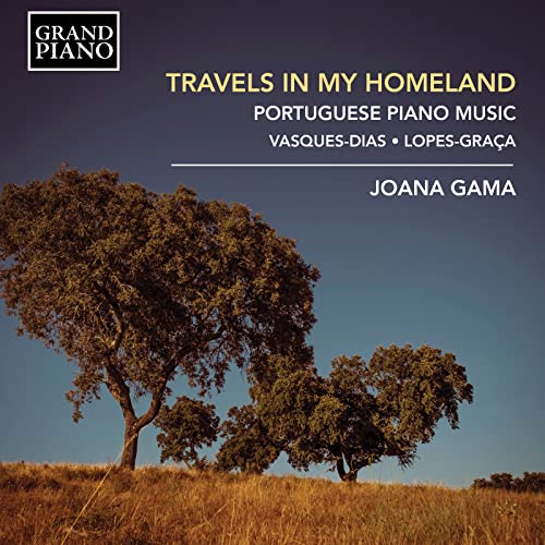 CD cover: landscape with trees, text “Travels In My Homeland” and “Joana Gama”.