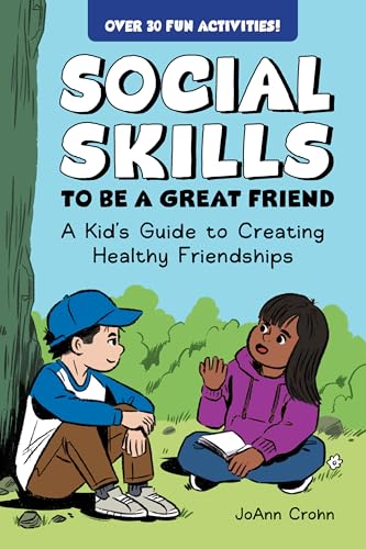 Book cover showing two children sitting on grass and talking under a tree.