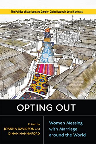 Book cover: illustrated cityscape with bold text "Opting Out" and author names.