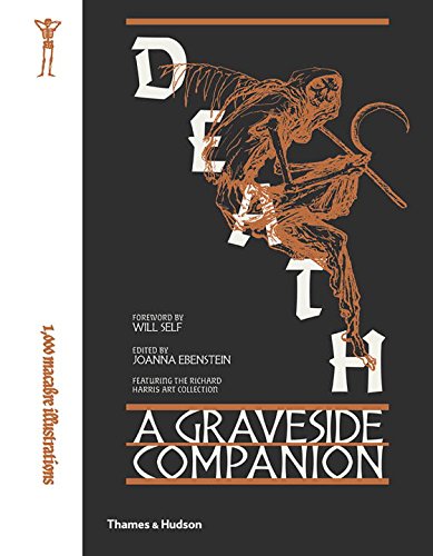 Book cover: “Death: A Graveside Companion” with skeletal figure illustration.