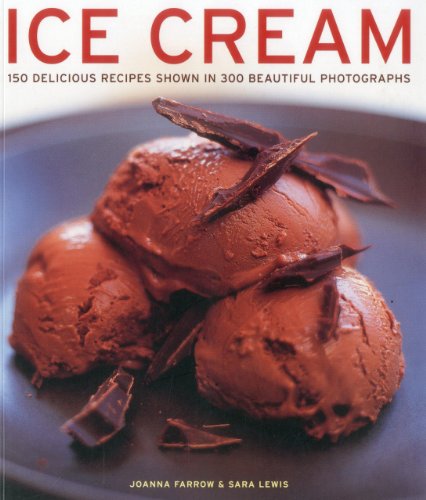 Book cover featuring chocolate ice cream with chocolate shavings.
