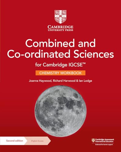 Red chemistry workbook cover with a moon image and Cambridge University Press logo.