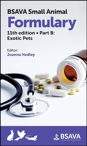 Book cover for BSAVA Small Animal Formulary, Part B: Exotic Pets with medical supplies.
