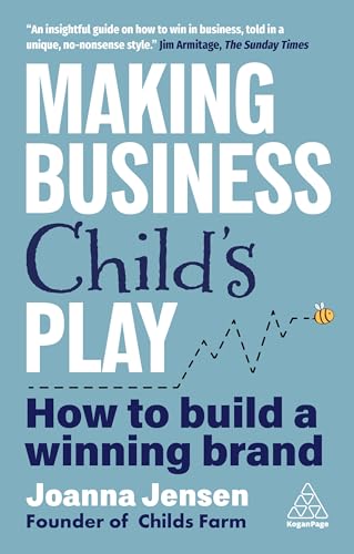 Book cover: "Making Business Child's Play" by Joanna Jensen, with a bee illustration.