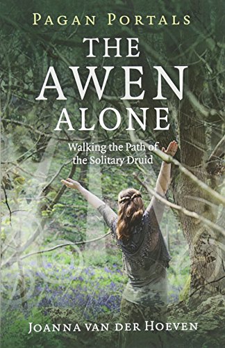 Book cover showing a woman with arms raised in a forest with overlaid symbols.