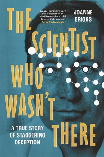 Book cover featuring a man in glasses with molecular structures.