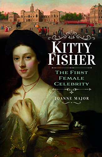 Book cover featuring a portrait of Kitty Fisher and a cityscape.