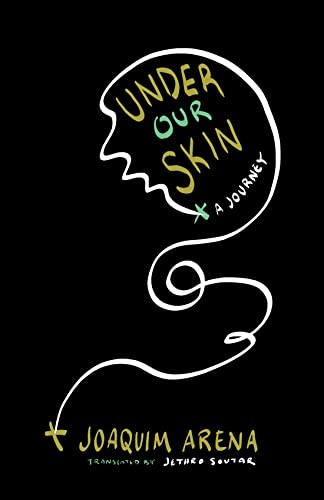 Book cover: “Under Our Skin” with a sketched face and swirling line.