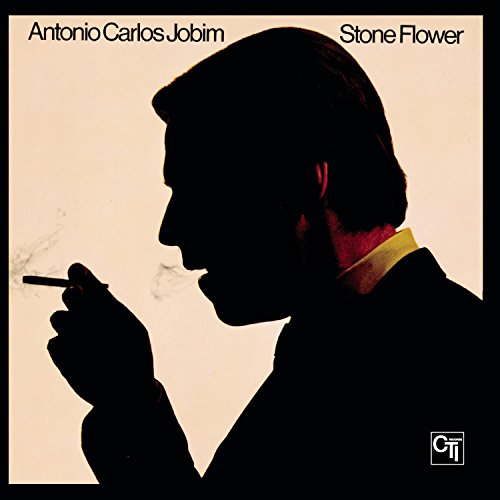 Antonio Carlos Jobim’s “Stone Flower” album cover, a silhouetted portrait.