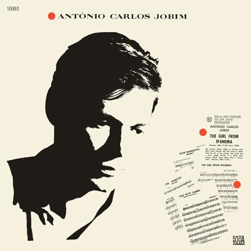Album cover for "The Girl From Ipanema" by Antônio Carlos Jobim, featuring a silhouette.