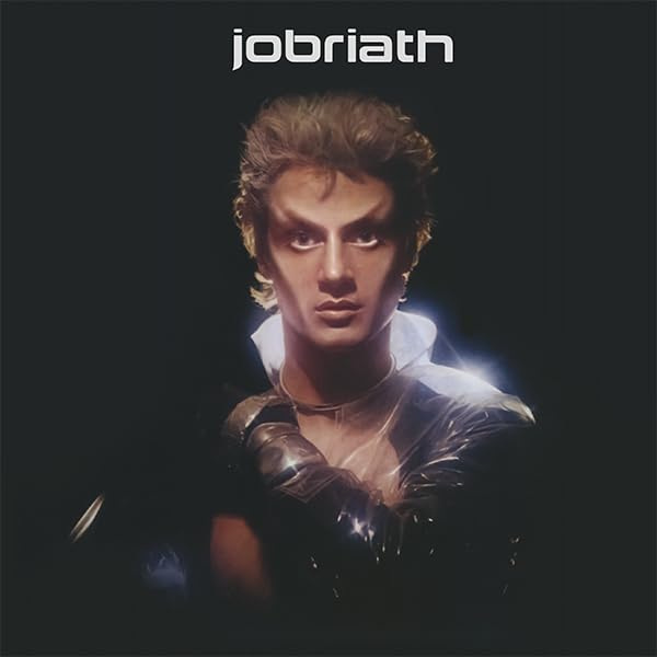 Album cover featuring Jobriath with stylized makeup against a black background.