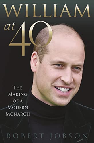 Book cover featuring Prince William’s portrait and gold title text.