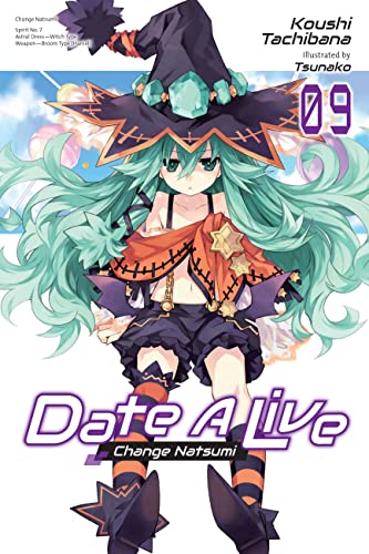 Cover of “Date A Live” light novel volume 9, featuring a witch-themed character.