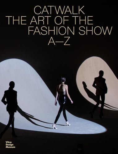 Book cover showing silhouettes of models walking on a runway under spotlight beams.