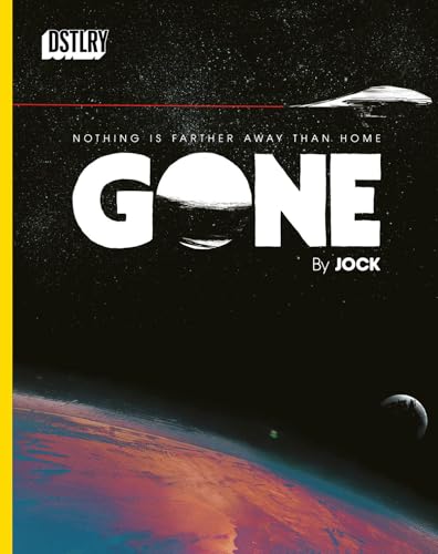 Book cover: “Gone” with large white text on a dark, space-themed background.