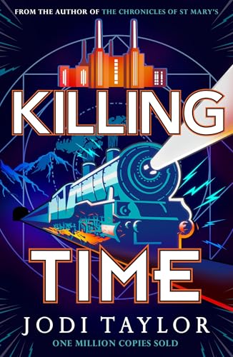 Book cover: “Killing Time” depicts a time machine and futuristic city.