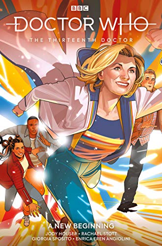 Cover of "Doctor Who: The Thirteenth Doctor Volume 1" comic, action scene.