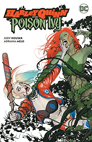 Comic book cover featuring Harley Quinn and Poison Ivy in a dynamic pose.