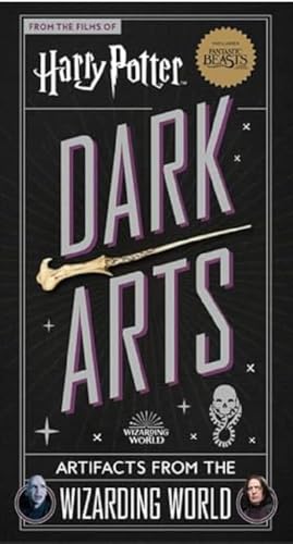 Book cover for “Harry Potter: Dark Arts” with wand and skull imagery.