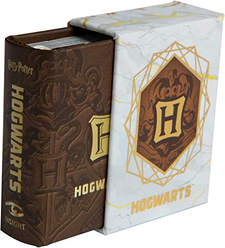 Tiny Harry Potter Hogwarts book and slipcase with crest design.