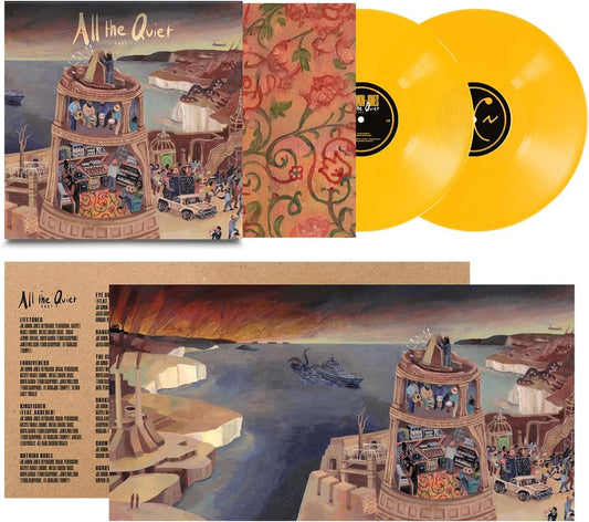 Joe Armon-Jones vinyl record with illustrated cover, floral sleeve, and two orange vinyl discs.