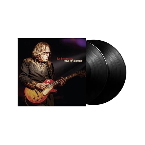 Joe Bonamassa album cover and vinyl record against a white background.